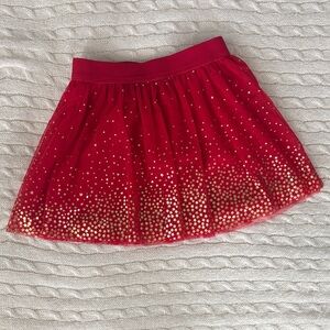 Epic Threads Red Skirt with Gold Accents